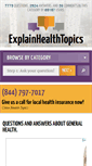 Mobile Screenshot of explainhealthtopics.com